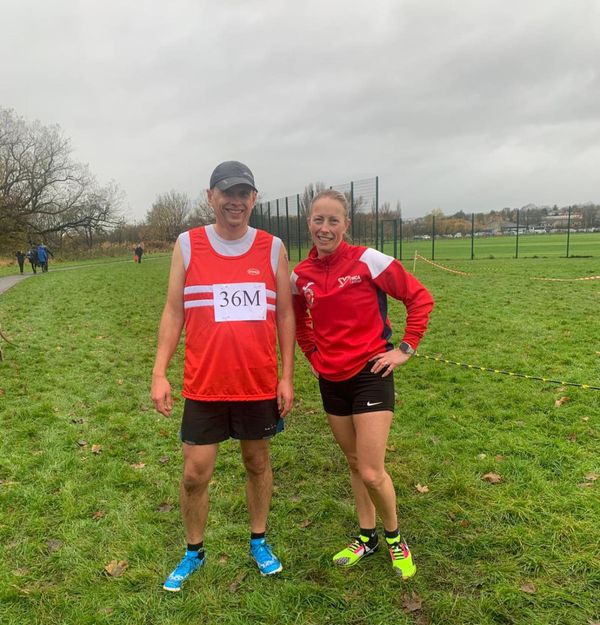 William Thomson and Jullie Hill at the West League XC, Kilmarnock 2023
